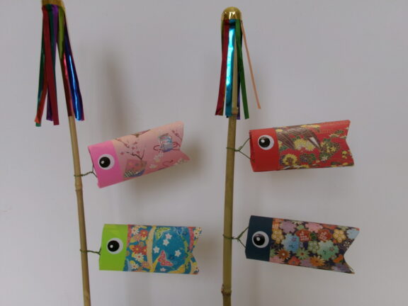 学習講座　トイレットペーパーの芯でこいのぼりをつくろう！